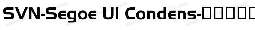 SVN-Segoe UI Condens字体转换
